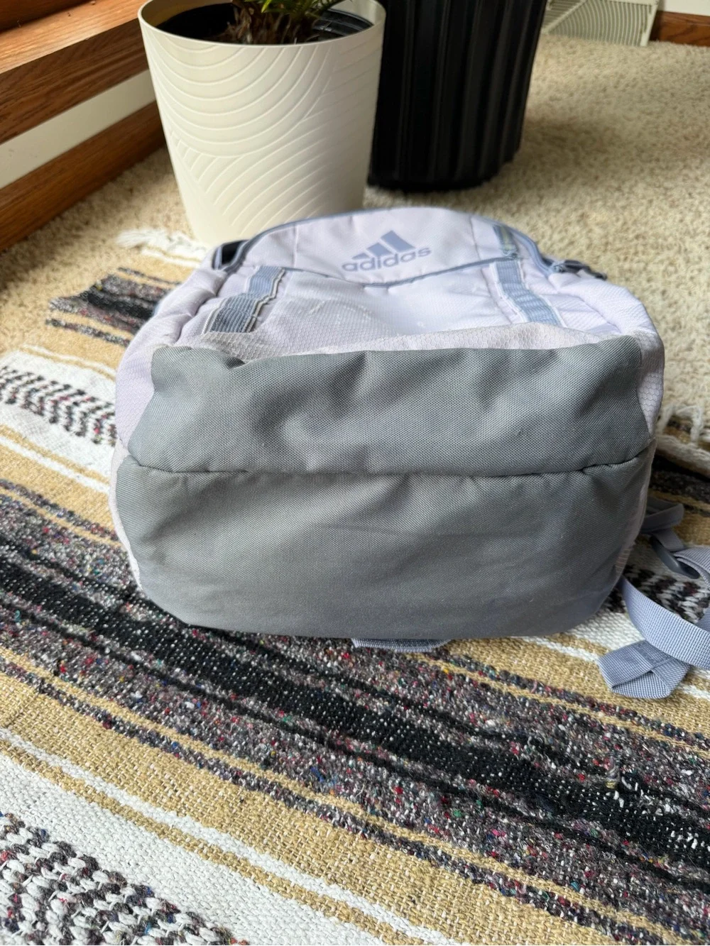 adidas Light Lavender Backpack with Front Organizer Pocket
